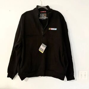 NWT 511 Tactical 1/4 Zip Front Black NASCAR Hoodie Job Shirt 2XL